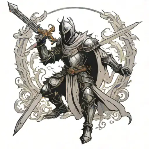 Lothric Knight Holding A Sword