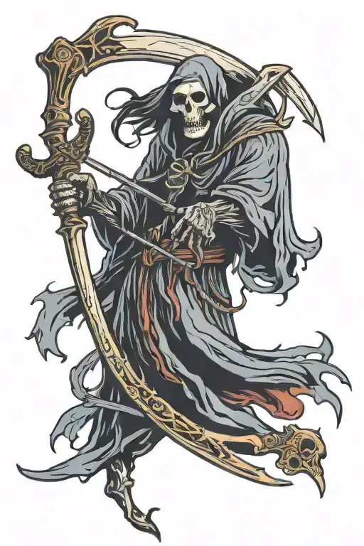 Reaper Holding A Scythe