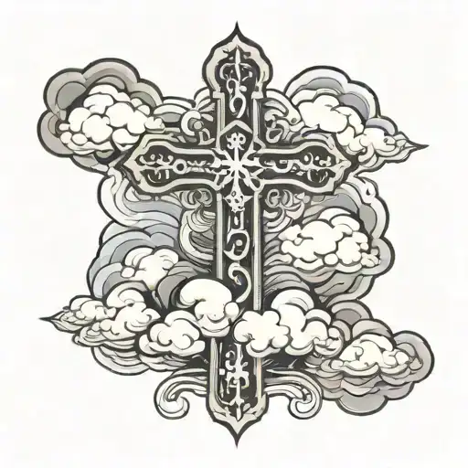 Cross With Cloud