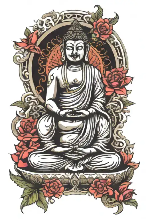 Gautam Buddha And Kal Bhairav Only Face Morphing