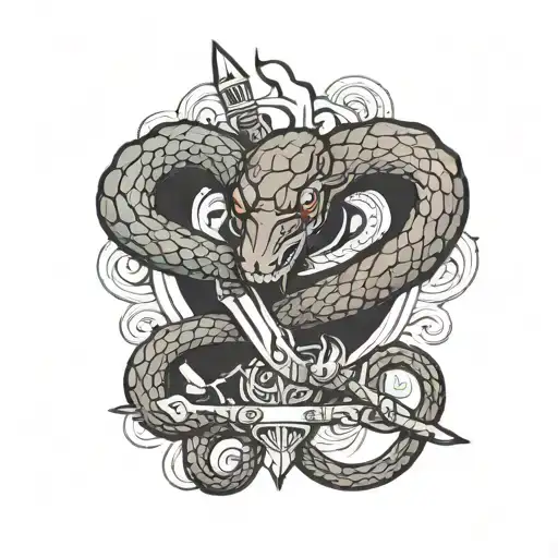 Snake And Dagger