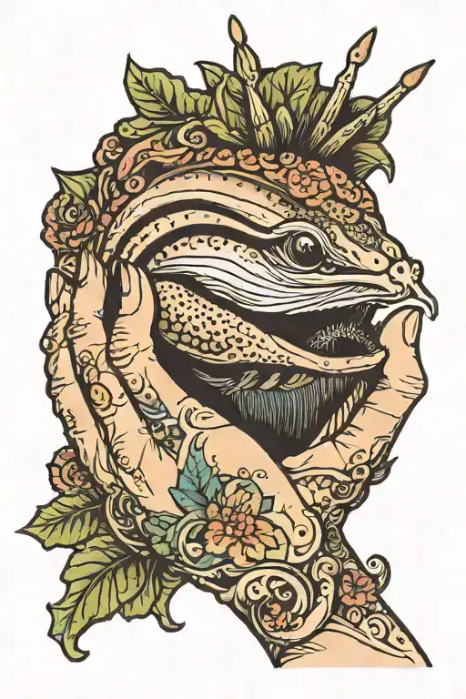 A Female Hand Holding A Slug