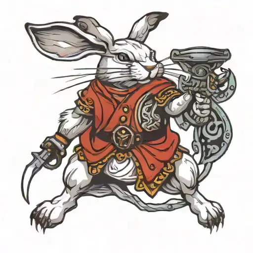Warrior Rabbit Holding
