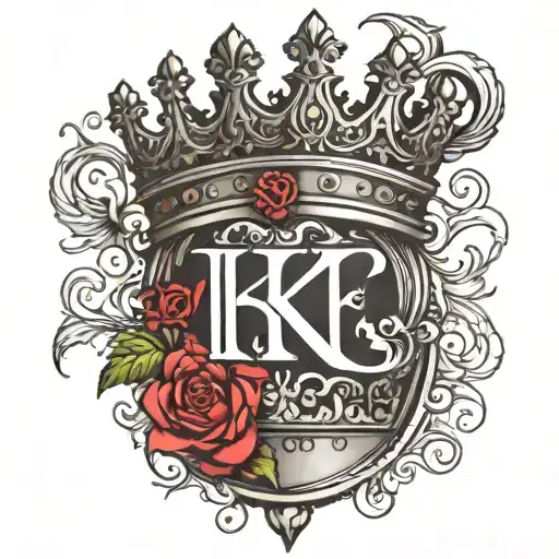 Capital K With Roman Numeral 3 And A Crown On Top