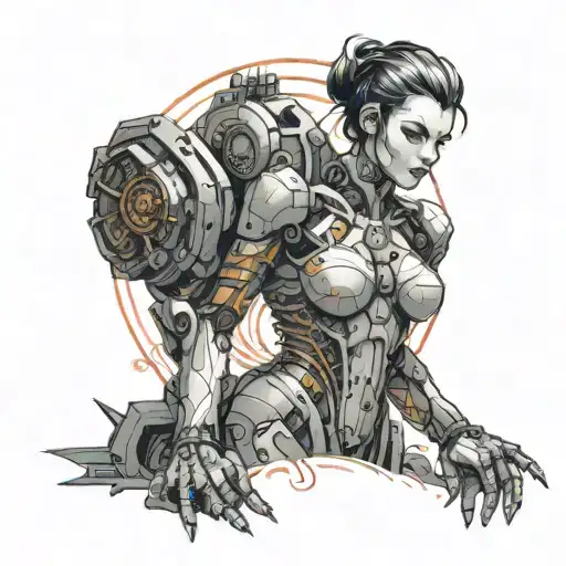 Cybernetic Woman Big Breast Like Gunnm