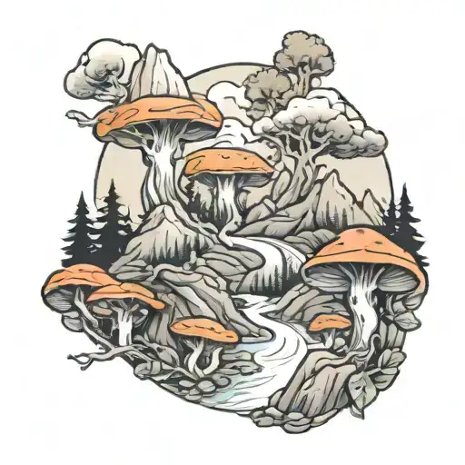Mountain And Fungi