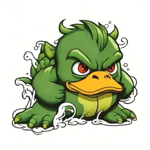 The Hulk Rubber Duck Cute Cartoon