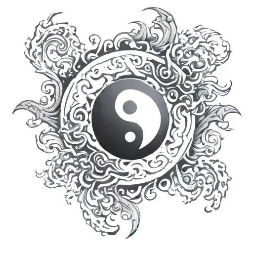 Ying Yang Evil Horde Symbol