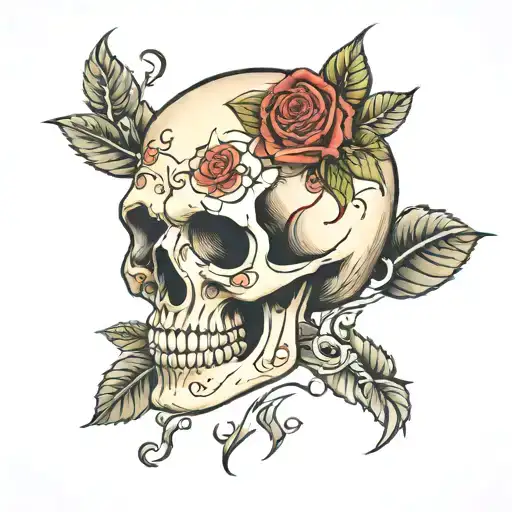 Skull And Roses