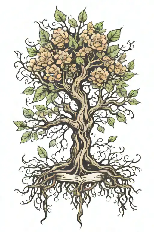 Tree Wings Roots Growing