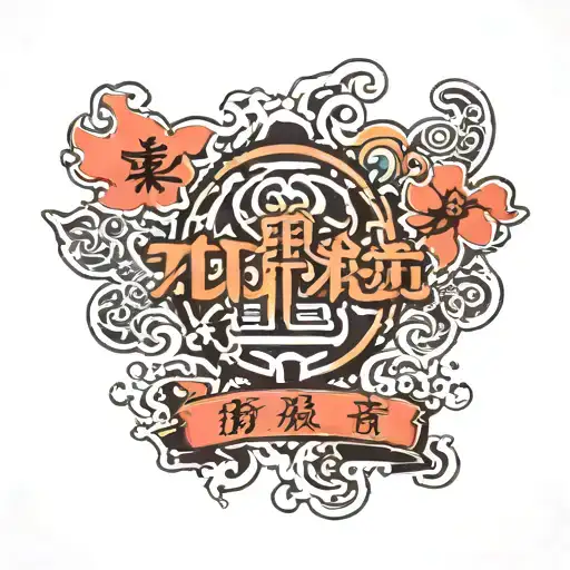 Chinese Font On Back Of The Hand