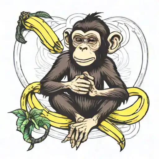 Banana Eating Monkey