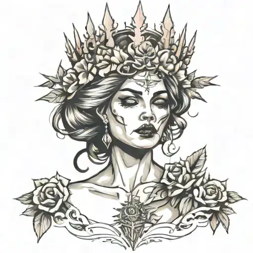 Woman With Thorn Crown
