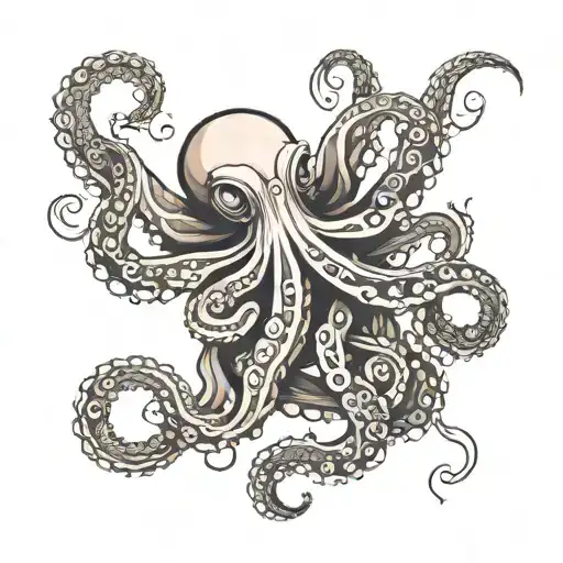 Semi-colon Octopus Wrapped