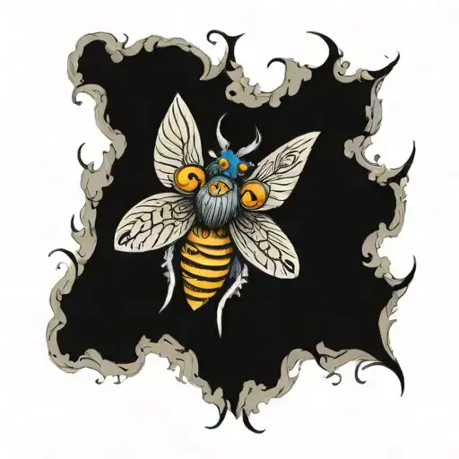 Family Deaths Head Moth Inside