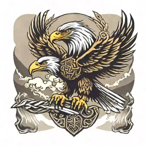 Viking Eagle Soaring