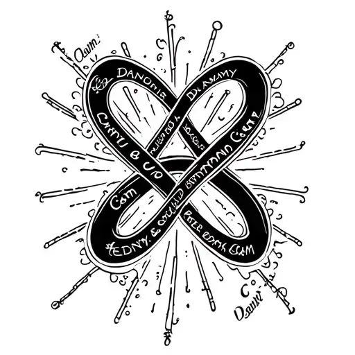 Infinity Symbol With Names Danny And Cam Cam