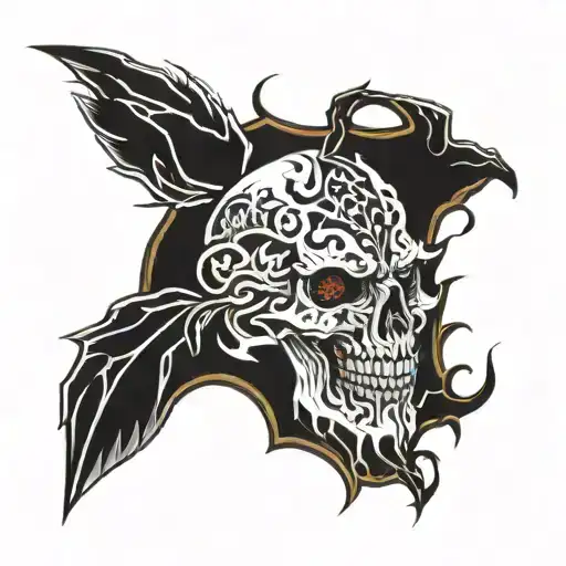 Black Metal Tattoo Design