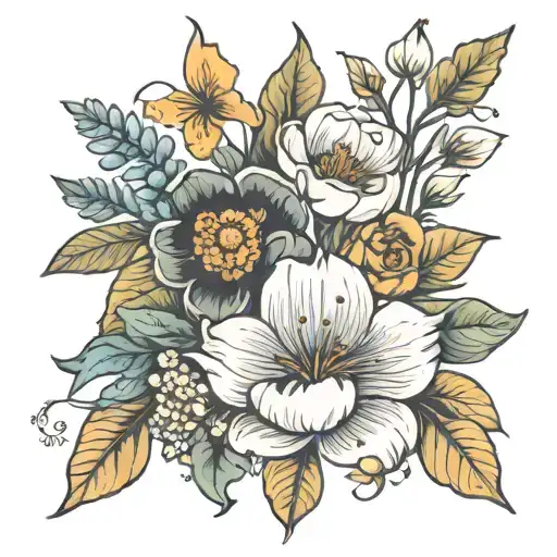 Birth Flower Bouquet