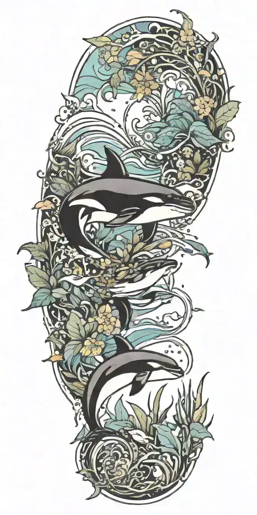 Aquatic Ecosystem With Orca