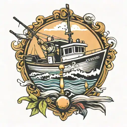 Golfing Fishing Boat