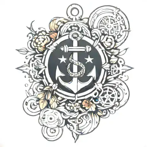 Nautical Elements Like Anchors