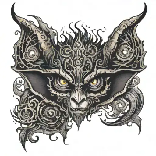 Gothic Demon Eyes Loo Doing Cocaine