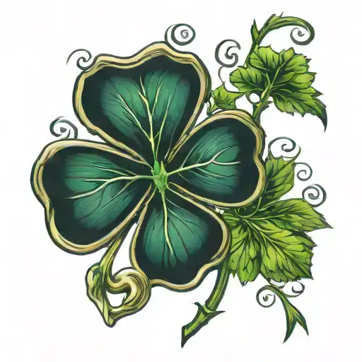 Shamrock And Cedar Of Lebanon