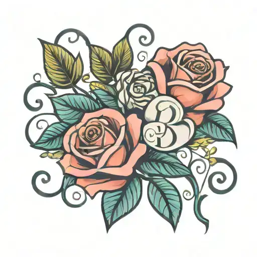 Rose With Initials Fmjly