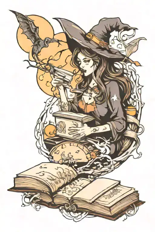 Witch Moon And Books One Of Them Open