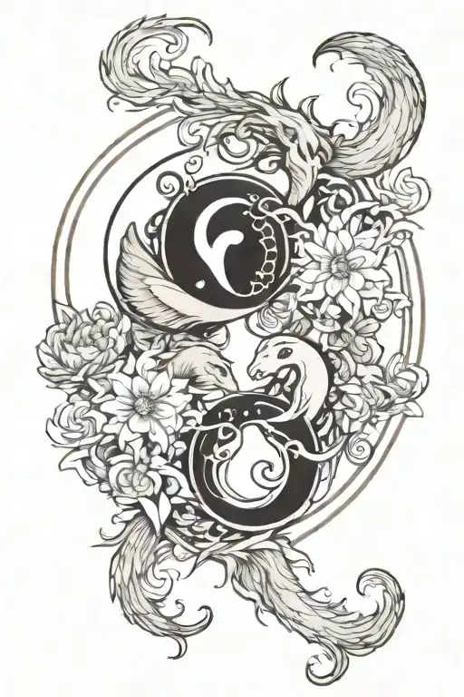 Aries And Capricorn Making A Yin Yang