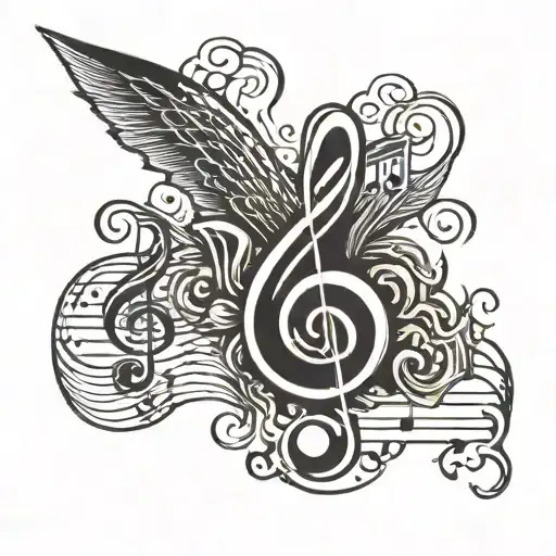 Black Band Music Notes