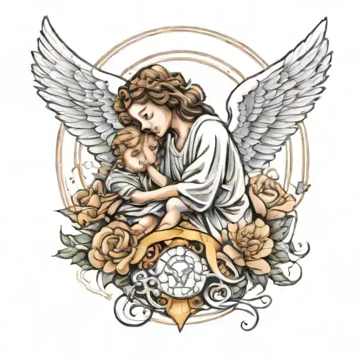 Angel Protecting A Child