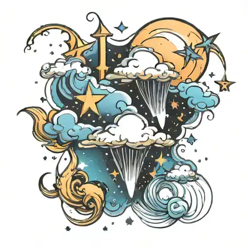 Cloud Shooting Stars