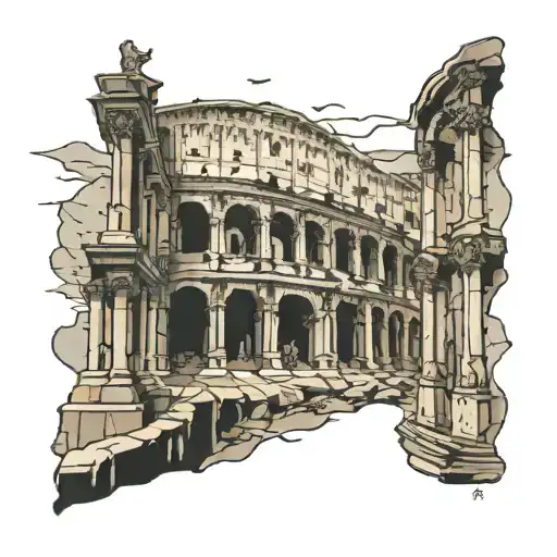 The Gohst Inside Roman Coloseum