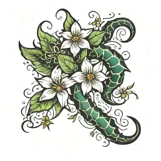 Scorpios And Star Flower