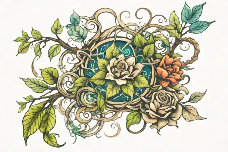 Nature Elements Intertwined