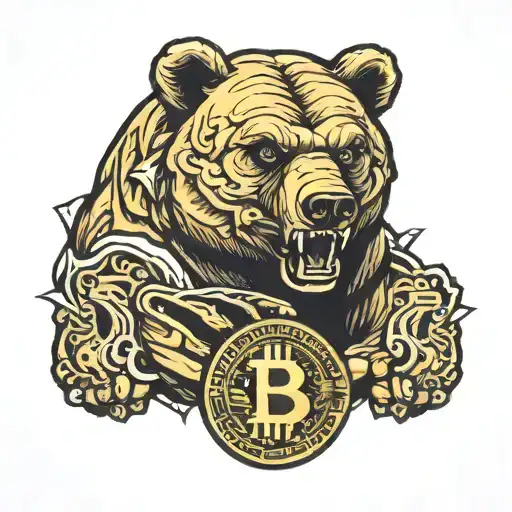Bitcoin Symbol Dolar Agressive Bear