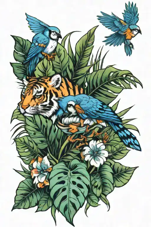 Tiger Blue Jay Monstera