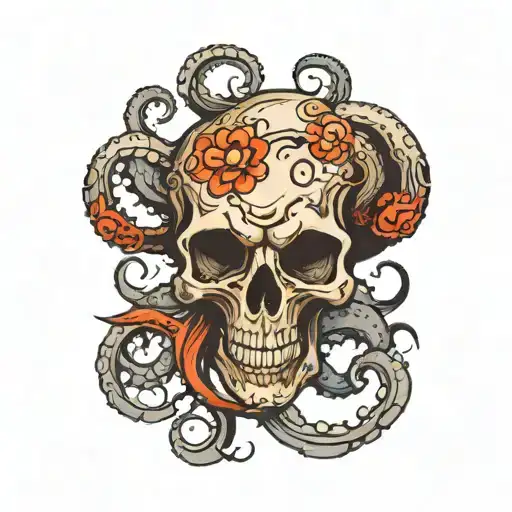 Octopus Skull Surrounded