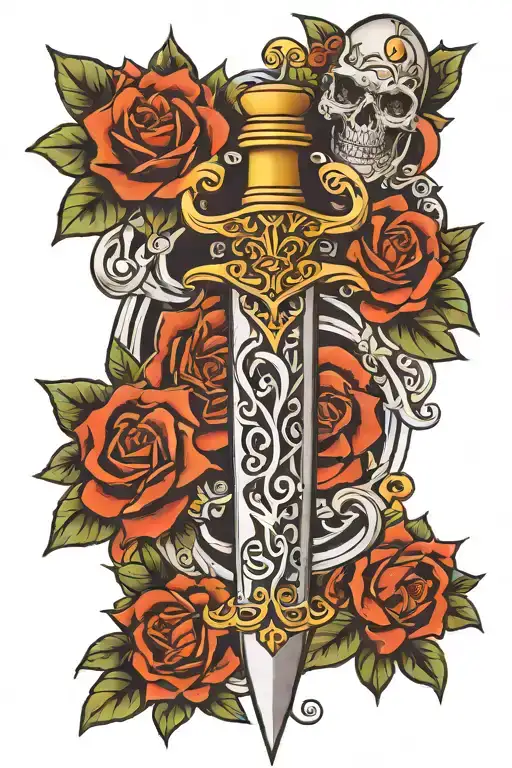 Dagger Embossed