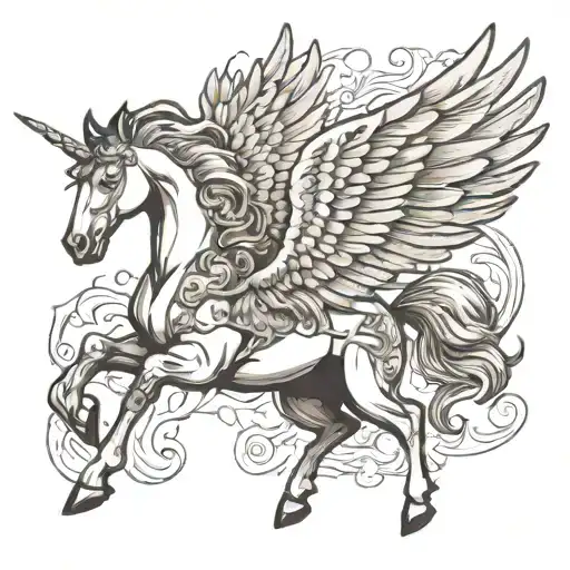 Pegasus Horse With Wings