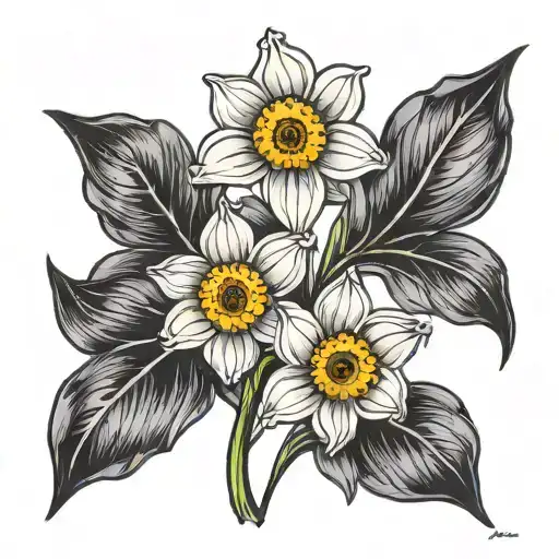 Daisy And Daffodil Stems