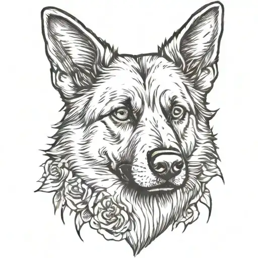 German Sheperd And Death