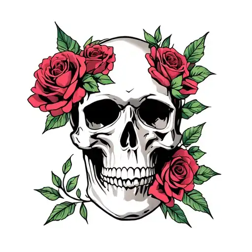 Skull And Roses