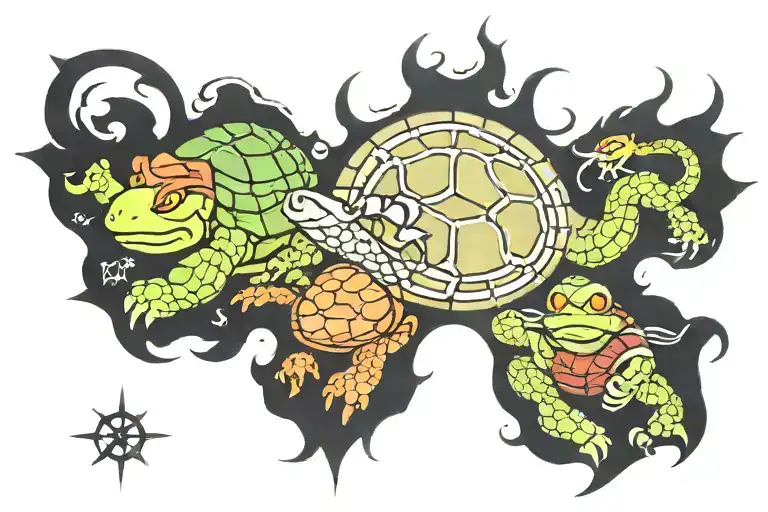 Games Of Thrones House Sigil But For The Ninja Turtle Family