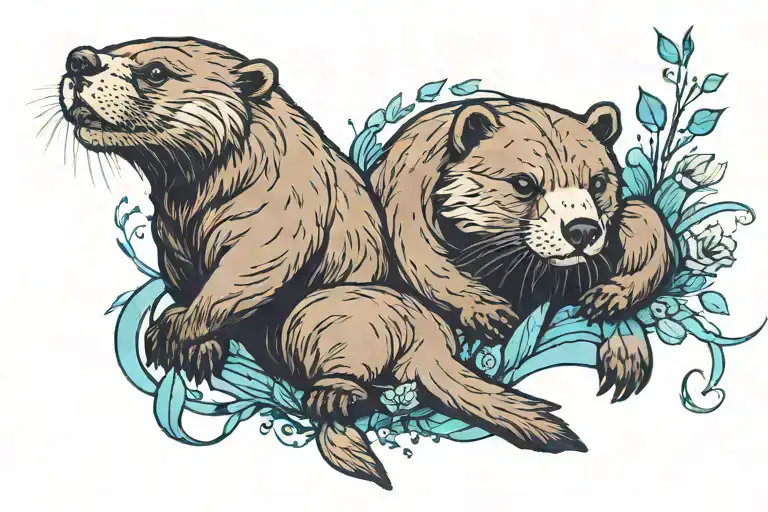 Otter And Bear