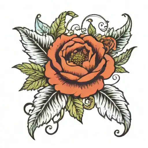 Teddy Rose Fern Poppy