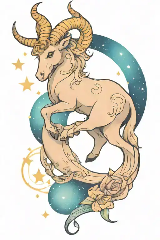 Capricorn Constellation Intertwined