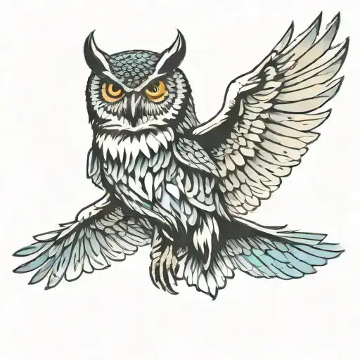 Owl Flying